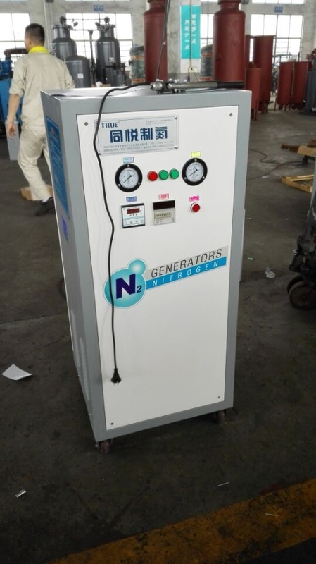 White Small Mobile Nitrogen Gas Generator Filling System 0.1 Kw Easyily Operating